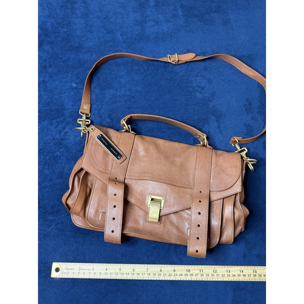 Proenza Schouler PS1 Medium Crossbody Bag Brown Leather Satchel